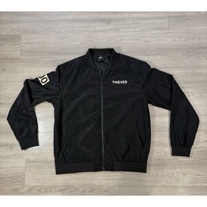 100 Thieves Number Collection Bomber Jacket Size L Black